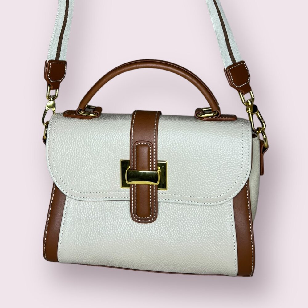 NEW layered leather bag, high-end texture, fashionable crossbody handbag